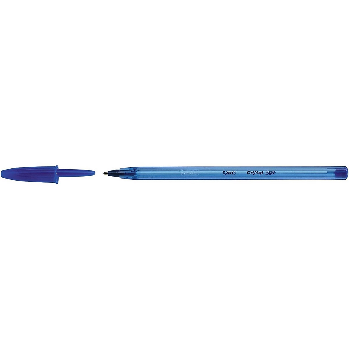 Pens - Bic Cristal Soft Ballpen Blue - (BIC)